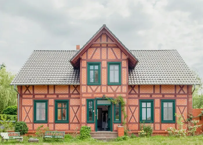 Idyllic Between Fields And Elbe Dyke Eickerhoefe
