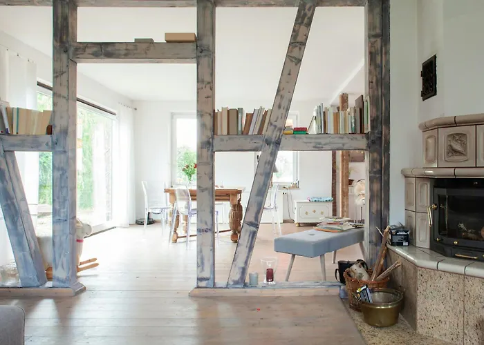 Idyllic Between Fields And Elbe Dyke *