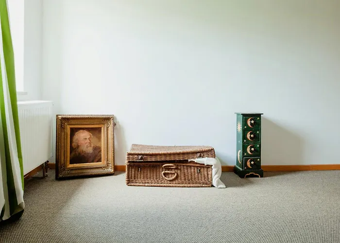 Idyllic Between Fields And Elbe Dyke